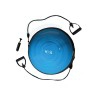 Bosu Ball Kinefis mit Inflator und HxG Gummis - Blau (58 x 20 cm)